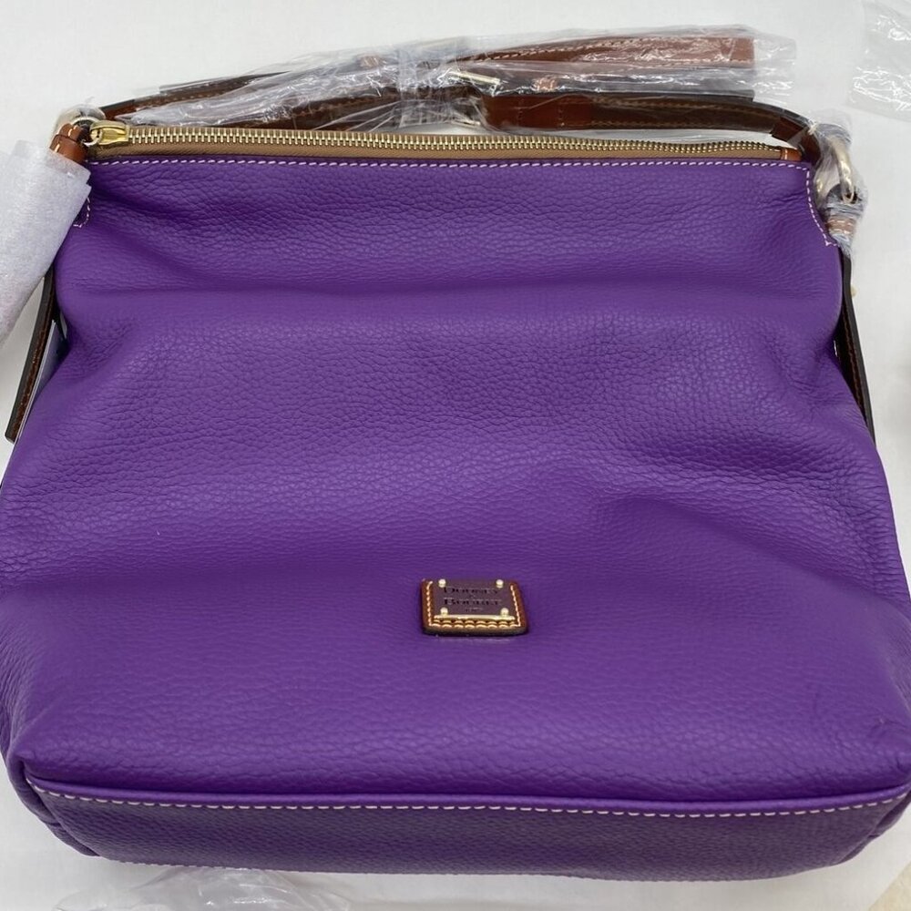 Dooney & Bourke Leather Small Dixon Hobo in Purple (NWT)